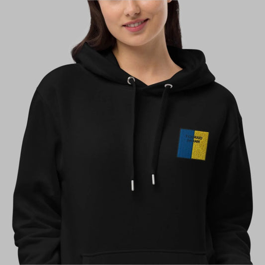 Embroidered Tiobraid Árann Unisex Eco Hoodie