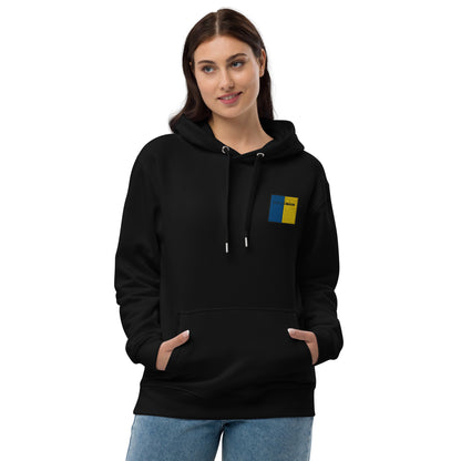 Embroidered Ros Comáin Unisex Eco Hoodie