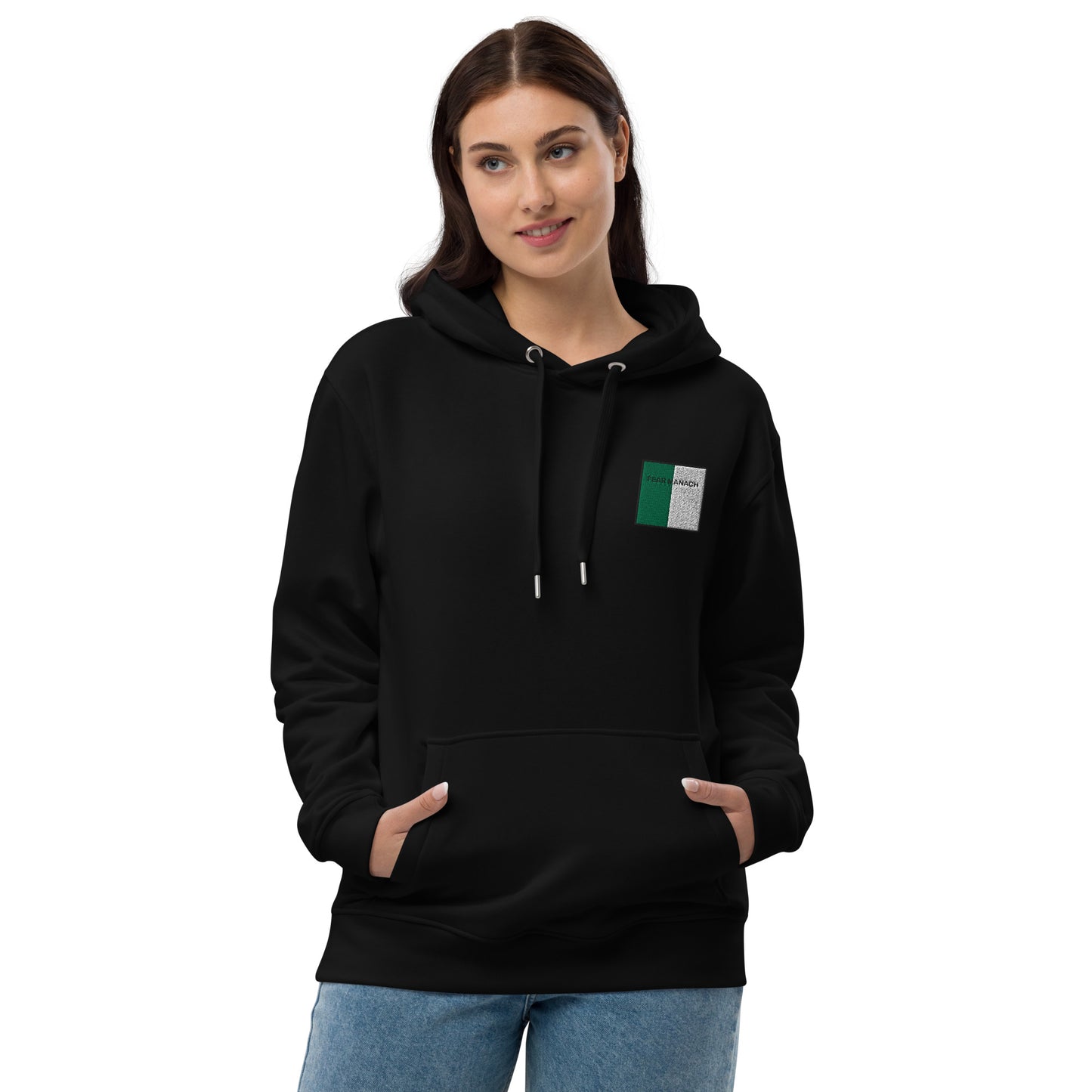 Embroidered Fear Manach Unisex Eco Hoodie