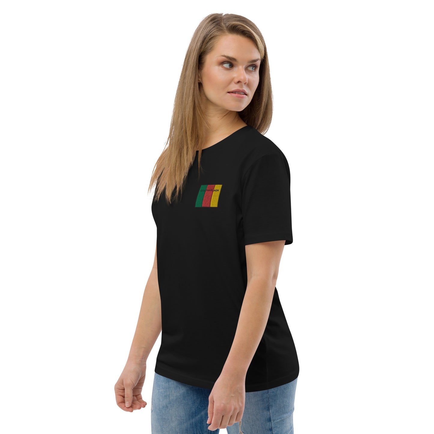 Embroidered Unisex Organic T-shirt Ceatharlach
