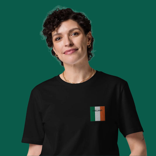 Embroidered IRELAND Unisex Organic T-shirt