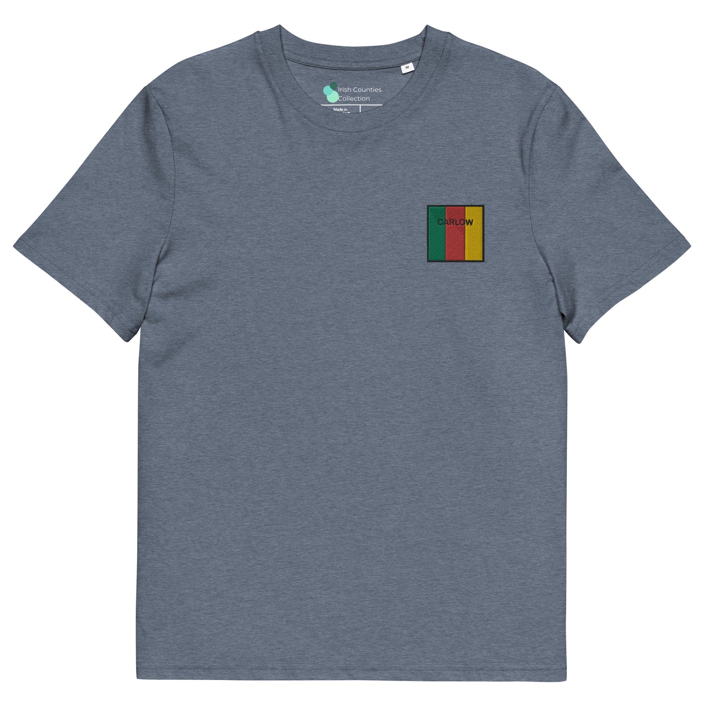 Embroidered Carlow Unisex Organic T-shirt