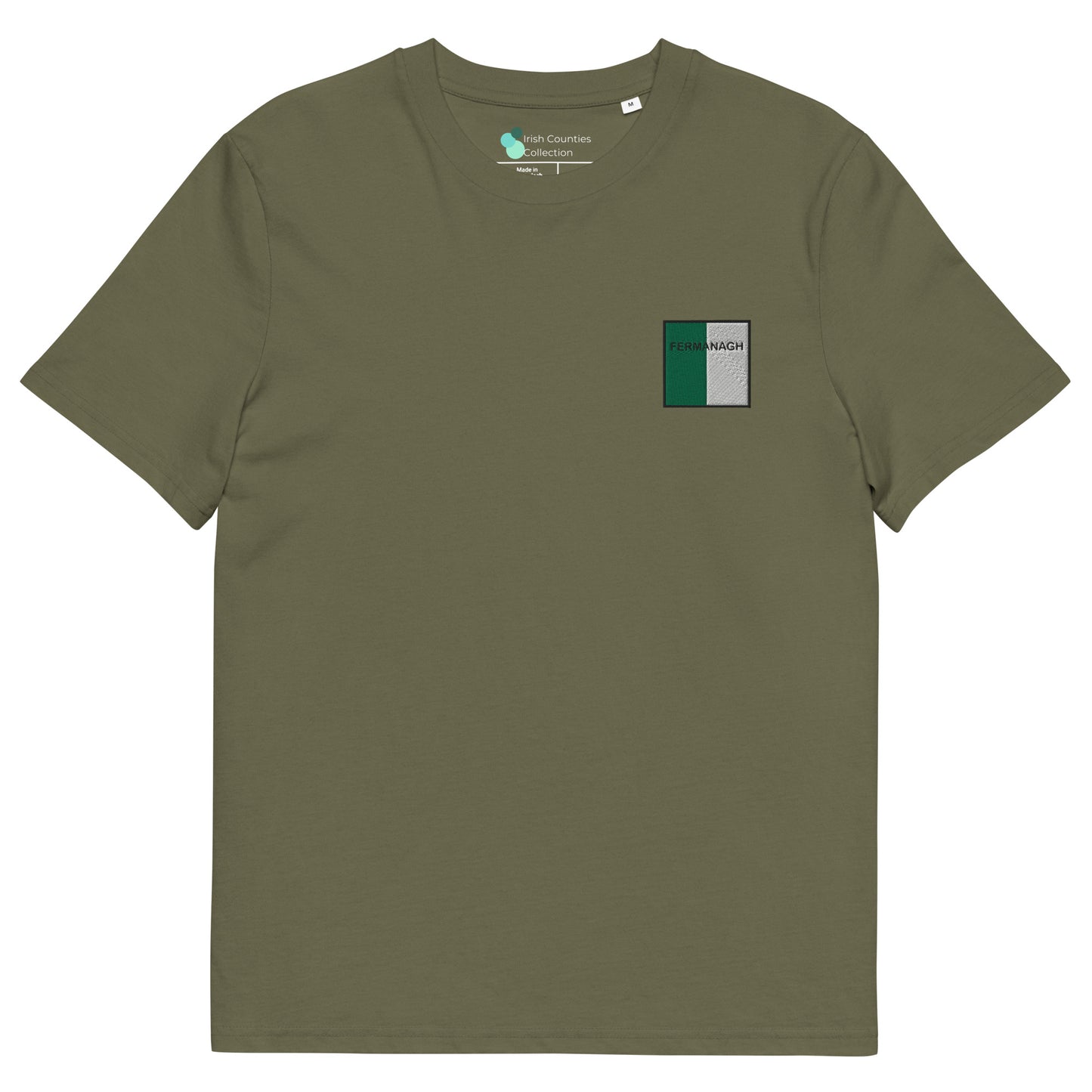 Embroidered Fermanagh Unisex Organic T-shirt