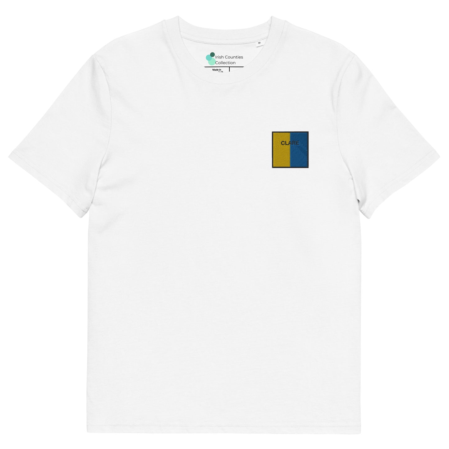 Embroidered Clare Unisex Organic T-shirt