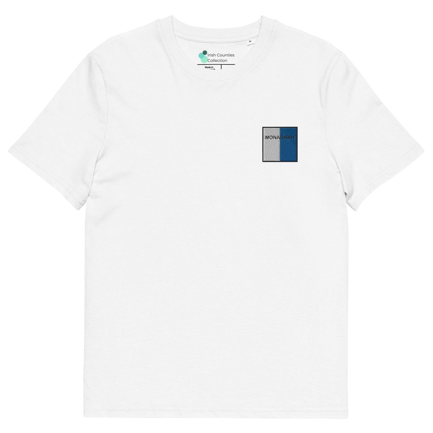 Embroidered Monaghan Unisex Organic T-shirt