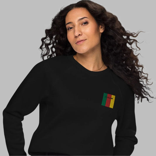 Embroidered Carlow Unisex Organic Sweatshirt - Irish Counties Collection