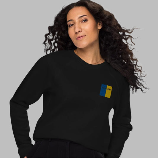 Embroidered Wicklow Unisex Organic Sweatshirt - Irish Counties Collection