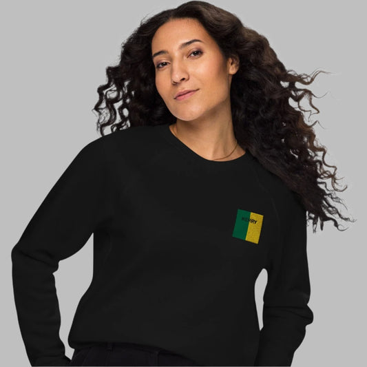 Embroidered Kerry Unisex Organic Sweatshirt - Irish Counties Collection