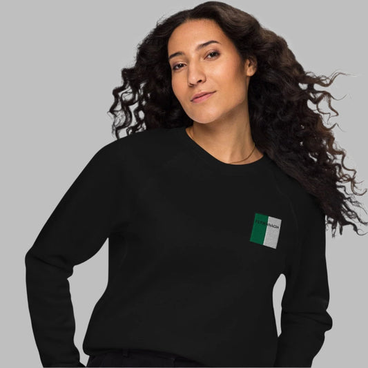 Embroidered Fermanagh Unisex Organic Sweatshirt - Irish Counties Collection