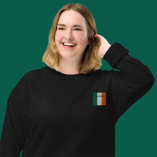 Embroidered IRELAND Unisex Organic Sweatshirt - Irish Counties Collection