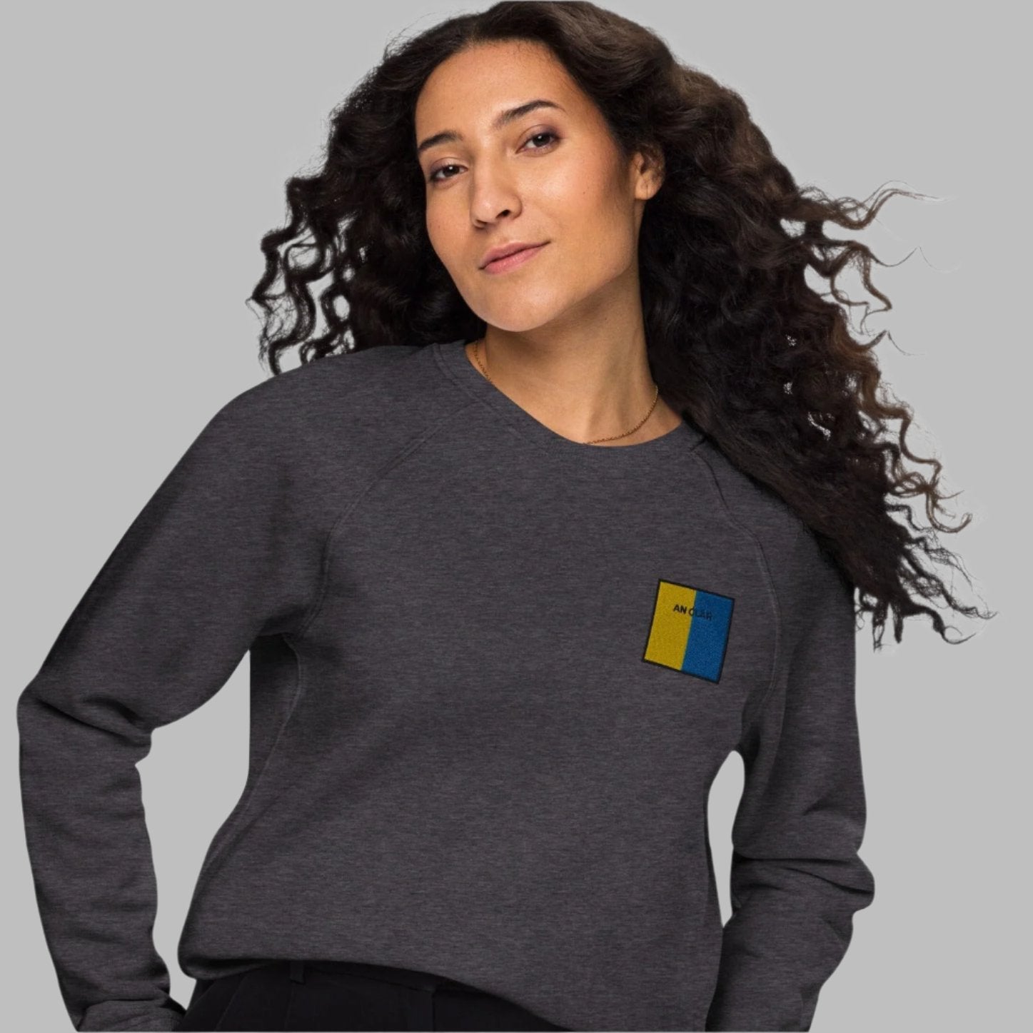 Embroidered An Clár Unisex Organic Sweatshirt - Irish Counties Collection