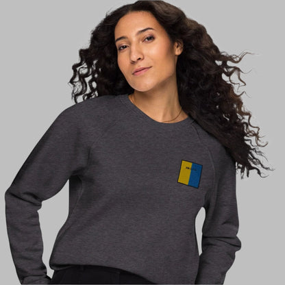 Embroidered An Clár Unisex Organic Sweatshirt - Irish Counties Collection