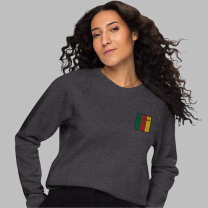 Embroidered Ceatharlach Unisex Organic Sweatshirt - Irish Counties Collection