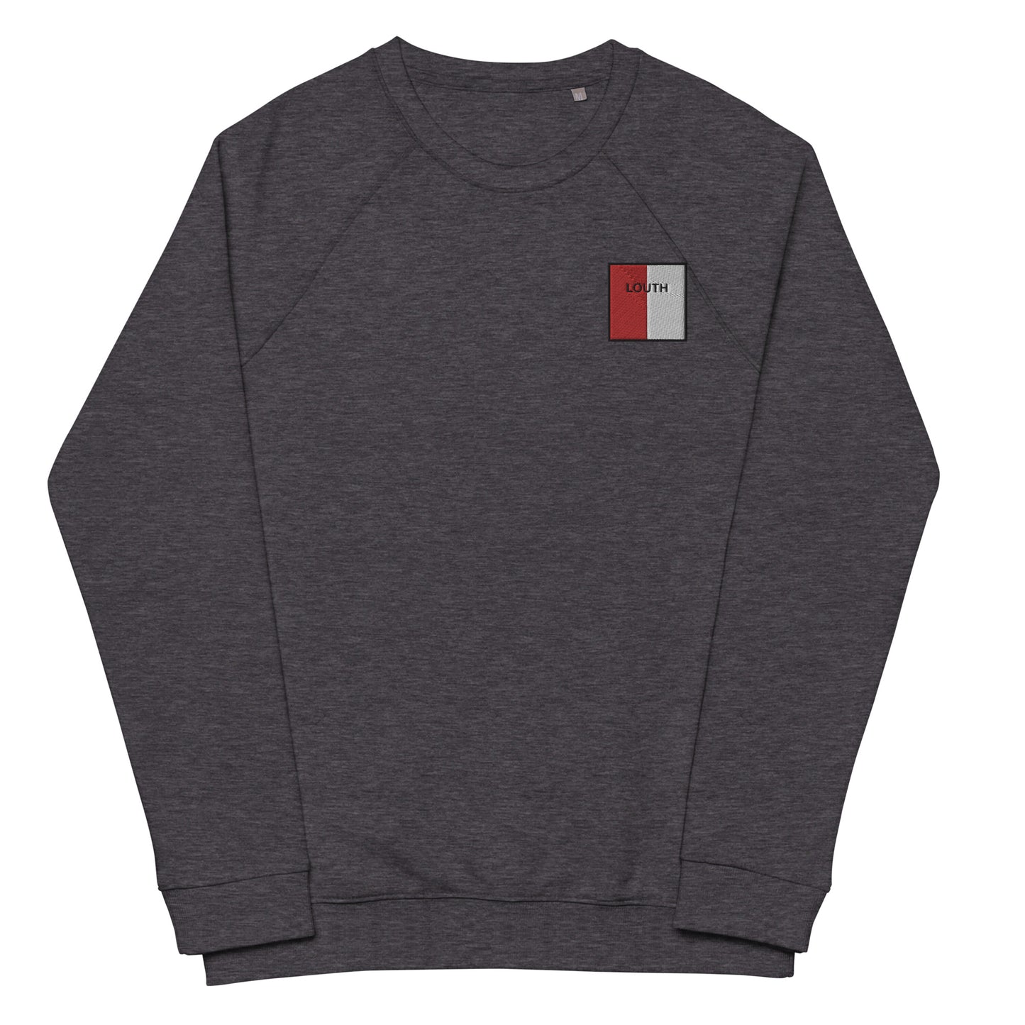 Embroidered Louth Unisex Organic Sweatshirt - Irish Counties Collection