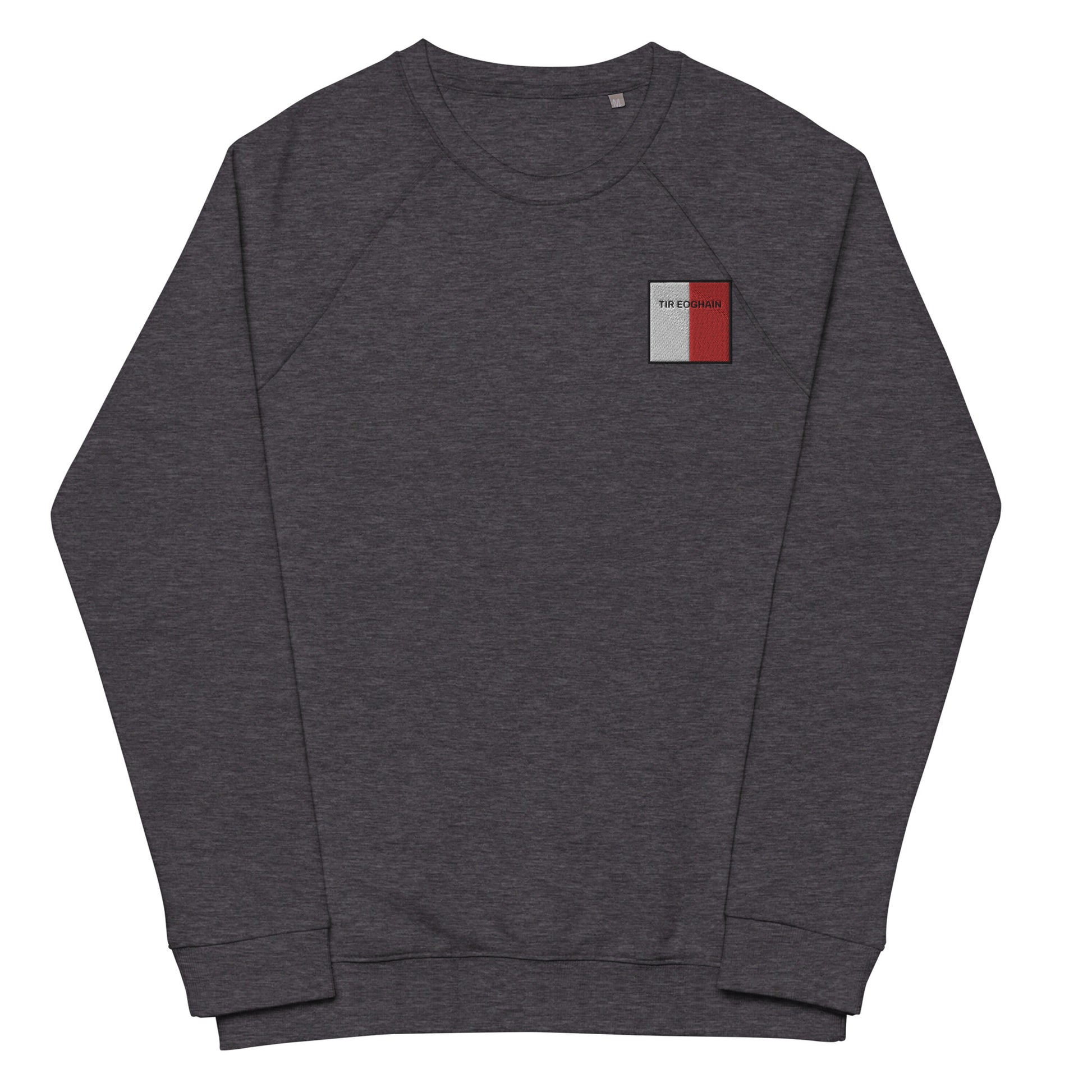 Embroidered Tír Eoghain Unisex Organic Sweatshirt - Irish Counties Collection