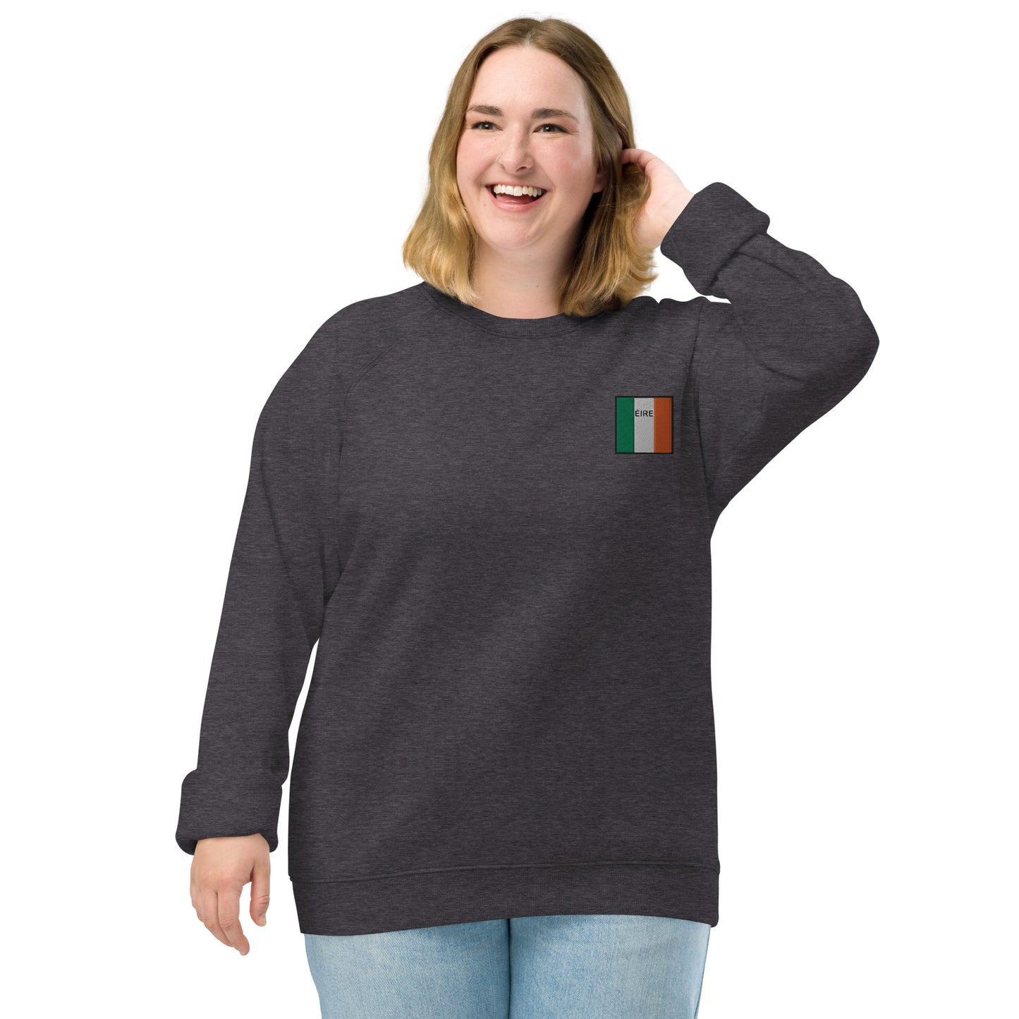 Embroidered ÉIRE Unisex Organic Sweatshirt - Irish Counties Collection