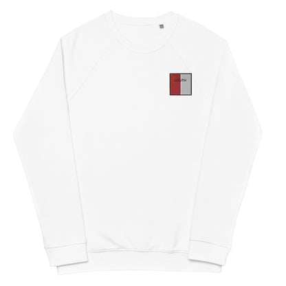 Embroidered Louth Unisex Organic Sweatshirt - Irish Counties Collection