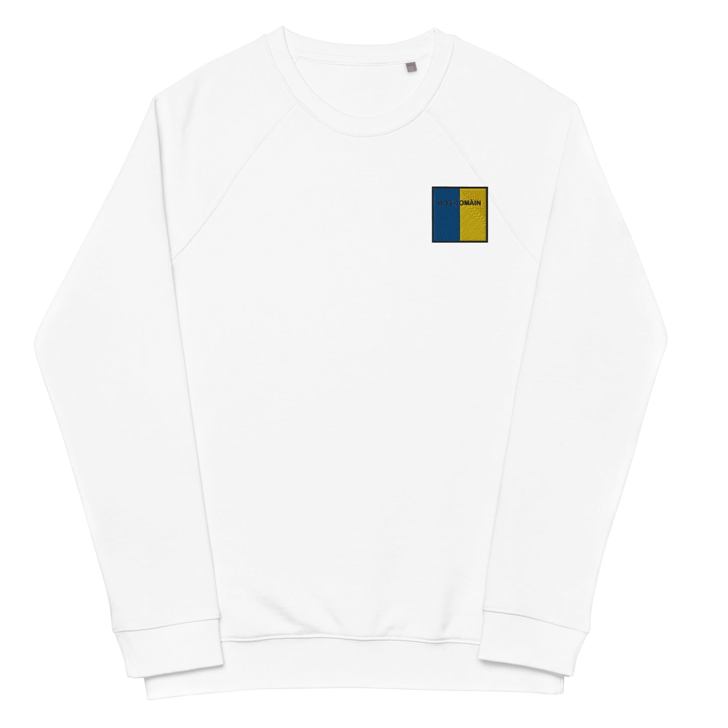 Embroidered Ros Comáin Unisex Organic Sweatshirt - Irish Counties Collection